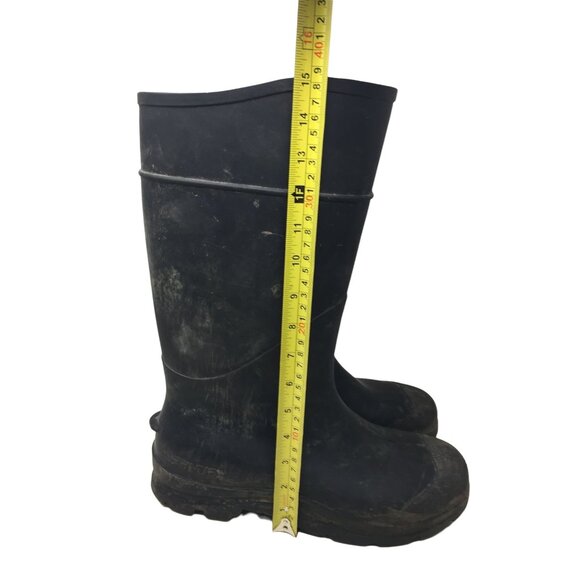 Servus Black Rubber Boots / Rain Boots - Size 12 - Picture 7 of 8